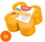 Bolsius Set 2 x 8 Lumanari Pastila 8h, Bolsius - Mango (GIL-2xLCA-TRU-PT40-10-TS)