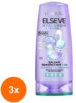 Elseve Set 3 x Balsam L'Oreal Paris Elseve, Hyaluron Pure, Rehidratant, 200 ml