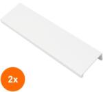 Ideal Feroluc Set 2 x Maner Model Hexis, 96 mm, Finisaj Alb (EDI-2xIFR-79312)