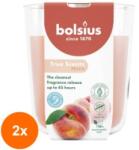 Bolsius Set 2 x Lumanare Parfumata in Pahar, Piersica, Bolsius, 97 x 85 mm (GIL-2xLCA-TRU-LP-97-85-80)