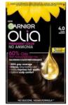Garnier Vopsea Permanenta fara Amoniac, 4.0 Saten Mediu Natural, Garnier Olia, 112 ml