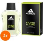 Adidas Set 2 x Apa de Toaleta Adidas Pure Game, Barbati, 100 ml
