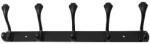 Z-tools Cuier cu 5 Agatatori, Metal, Lungime 44.5 cm, Negru (ZLN-ZTS8148) Agatator cuier