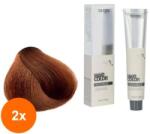 Maxima Set 2 x Vopsea Profesionala de Par Maxima, 7.84 Blond Chihlimbar Aramiu, 100 ml