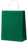 Bisbags Pungi din Hartie cu Manere, Verde Inchis, Interior Alb, 32 x 12 x 41 cm, 100 Bucati (BBG-PK532)