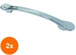 Ideal Feroluc Set 2 x Maner Model Uriel, 128 mm, Finisaj Crom Lucios (EDI-2xIFR-18505)