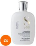 ALFAPARF Milano Set 2 x Sampon pentru Stralucire Alfaparf Semi di Lino Diamond Iluminating Shampoo, fara Sulfati 250 ml