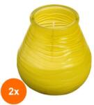 Bolsius Set 2 x Lumanare Bolsius Citronella, Anti Tantari, Citrice (GIL-2xLCA-CIT-PAT94/91)