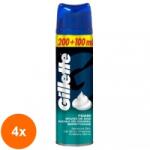 Gillette Set 4 x Spuma de Ras Gillette Sensitive, 300 ml