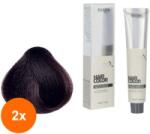 Maxima Set 2 x Vopsea Profesionala de Par Maxima, 4.5 Saten Mahon, 100 ml