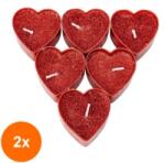Z-tools Set 2 x 25 Lumanari Decorative, Forma Inimoara, Rosu (LIZ-2xZLN-ZTS8030)