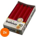 Bolsius Set 2 x 10 Lumanare Cilindrica Bolsius Burgund (GIL-2xLCA-CIB-10-244)