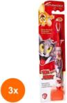 Naturaverde Set 3 x Periuta de Dinti Naturaverde Kids Tom & Jerry, pentru Copii, cu Peri Moi (ROC-3xSODI00334)