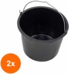 Z-tools Set 2 x Galeata 16 l, pentru Uz Casnic, Negru (LIZ-2xZLN-ZLN0758)