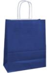 Bisbags Pungi Hartie cu Manere Rasucite, Biodegradabile, Albastru Inchis, 20 x 9 x 25 cm, 100 Bucati (BBG-PK513)