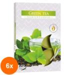 LCA Set 6 x 6 Lumanari Pastila, Green Tea 4 Ore (GIL-6xLCA-P15-83)