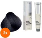Maxima Set 2 x Vopsea Profesionala de Par Maxima, 4.1 Saten Cenusiu, 100 ml