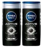 Nivea Set 2 x Gel de Dus Nivea Men Active Clean, cu Carbune Activ, 500 ml