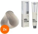 Maxima Set 2 x Vopsea Profesionala de Par Maxima, 10.1 Blond Cenusiu Deschis, 100 ml