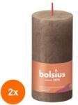 Bolsius Set 2 x Lumanare Stalp Bolsius, Maro, 100 x 50 mm (GIL-2xLCA-STR-100/50-70327)