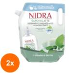 Nidra Set 2 x Rezerva Sapun Lichid Nidra Natural, Antibacterian 1 l
