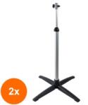 Zilan Set 2 x Suport pentru Panouri Radiante, din Aluminiu, Negru (LIZ-2xZLN-ZLN4924)