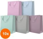 Elcadis Set 10 x Pungi Cadou Premium, Medii, Mix 1 Monocolor, 20 x 25 x 10 cm, Perfecto (CLE-10xELC-PC-PM-MIX1-MON)