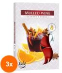 LCA Set 3 x 6 Lumanari Pastila, 4 Ore, Vin Fiert (GIL-3xLCA-P15-195)