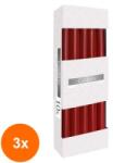 BISPOL Set 3 x 10 Lumanari Conice Bispol Burgund (GIL-3xLCA-S30-036-A10)