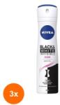 Nivea Set 3 x Deodorant Spray Invisible Black & White Clear Nivea Deo 150ml