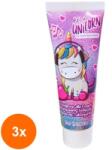 Naturaverde Kids Set 3 x Pasta de Dinti cu Capsuni, Naturaverde Kids Be A Unicorn Strrawberry, 75 ml (ROC-3xSODI00524)
