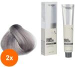 Maxima Set 2 x Vopsea Profesionala de Par Maxima, 10.11 Blond Cenusiu Deschis Intens, 100 ml