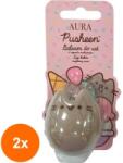 BI-ES Set 2 x Balsam de Buze Bi Es Aura Pusheen, Zmeura, 3 g (ROC-2xAUR00021)