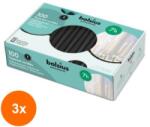 Bolsius Set 3 x Lumanare Conica Bolsius Negru, 100 Buc (GIL-3xLCA-COB-100-77-A100)