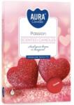 AURA Lumanari Pastila Aura, Passion, Timp Ardere 4 Ore, 6 Bucati, 11 g (LCA-P15-380)