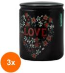 Bolsius Set 3 x Lumanare Parfumata 82 / 68, Love, 25 Ore (GIL-3xLCA-LPP-SUM-838LOV)
