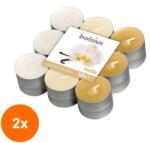 Bolsius Set 2 x 18 Lumanari Pastila, 4 Ore, Vanilie (GIL-2xLCA-PBA18-75-VAN)