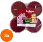 Bolsius Set 3 x 8 Lumanare Pastila, Oras de Iarna, 8 Ore, Bolsius (GIL-3xLCA-PT40-45-ORI)