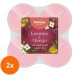 Bolsius Set 2 x 8 Lumanari Pastila Bolsius, Iasomie si Mango (GIL-2xLCA-BO-FF-PT40-12)