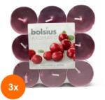 Bolsius Set 3 x 18 Lumanari Pastila, 4 Ore, Merisoare, Bolsius (GIL-3xLCA-PB18-89-AFI)