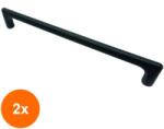 Ideal Feroluc Set 2 x Maner Model Kupa, 192 mm, Finisaj Negru Mat (EDI-2xIFR-18456)