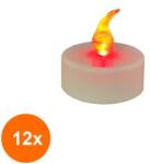 LCAA Set 12 x Lumanare Pastila, Electrica cu bec Rosu (GIL-12xLCA-CE-P10-R)