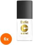 Delia Cosmetics Set 6 x Oja Coral 502 Plan B 11 ml (ROC-6xDEMOJ00213)