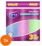 Parex Set 3 x 3 Lavete Microfibra Parex, Multicolor (ROC-3xMAG1017136TS)