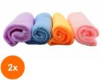 Perfect Home Set 2 x 4 Lavete din Microfibra, 30 x 30 cm, Diverse Culori, Perfect Home (RAM-2xMRK-10079)