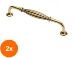 Ideal Feroluc Set 2 x Maner Model Agadir, 128 mm, Finisaj Antic Auriu (EDI-2xIFR-15222)