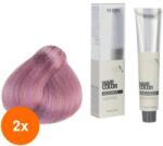Maxima Set 2 x Vopsea Profesionala de Par Maxima, 7 Roz Arctic Metalic, 100 ml