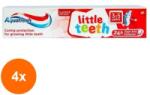 Aquafresh Set 4 x Pasta de Dinti Aquafresh, pentru Copii, Little Teeth, 50 ml (ROC-4xMAG0000788)