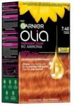 Garnier Vopsea Permanenta fara Amoniac, 7.40 Aramiu Intens, Garnier Olia, 112 ml