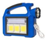 Z-TOOLS Lanterna Mana, 3 Moduri Intensitate Lumina, Incarcare Solara si USB, Albastru (ZLN-ZTS8980)